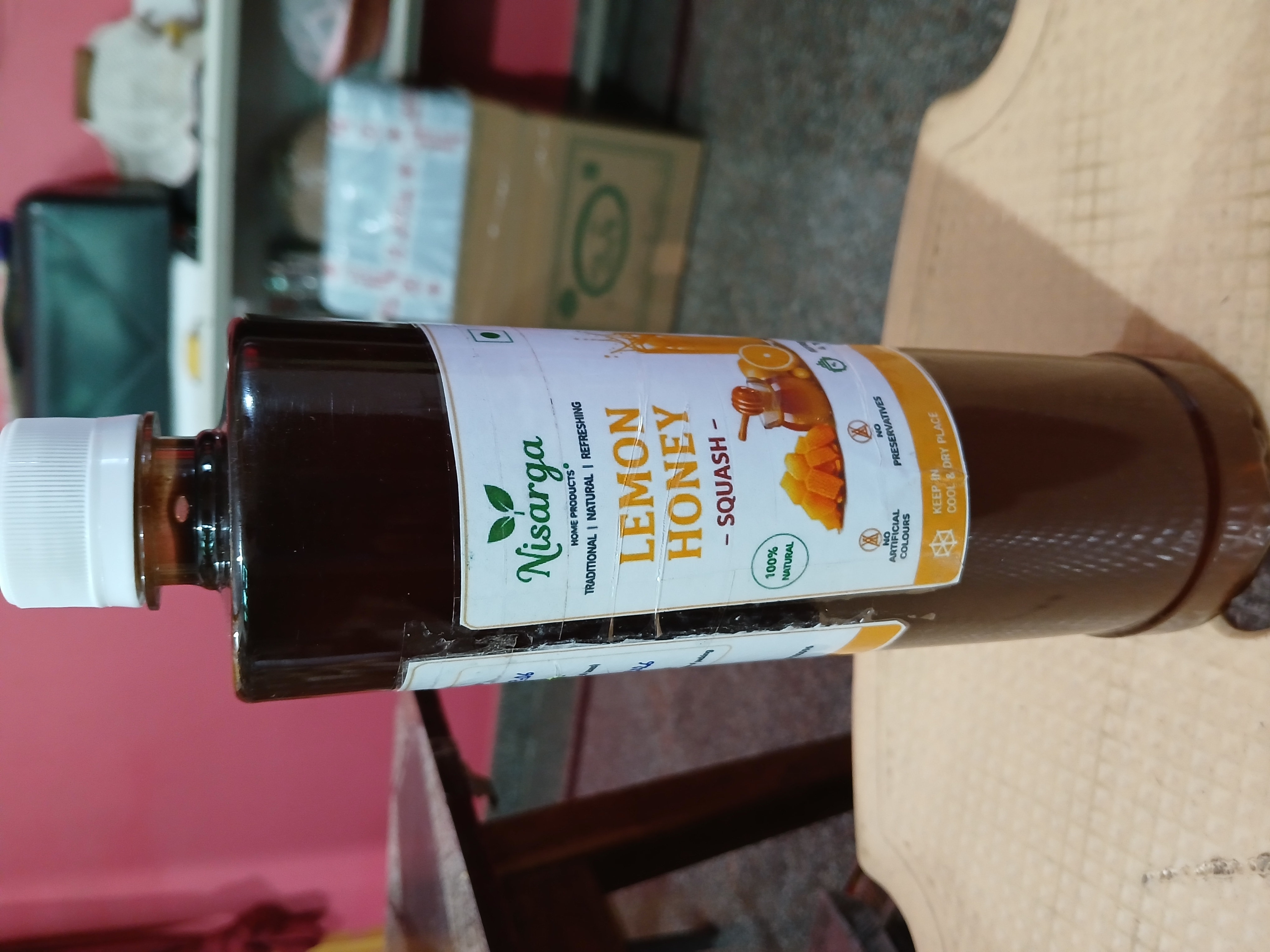 Nisarga Lemon Honey Squash (Bottle)