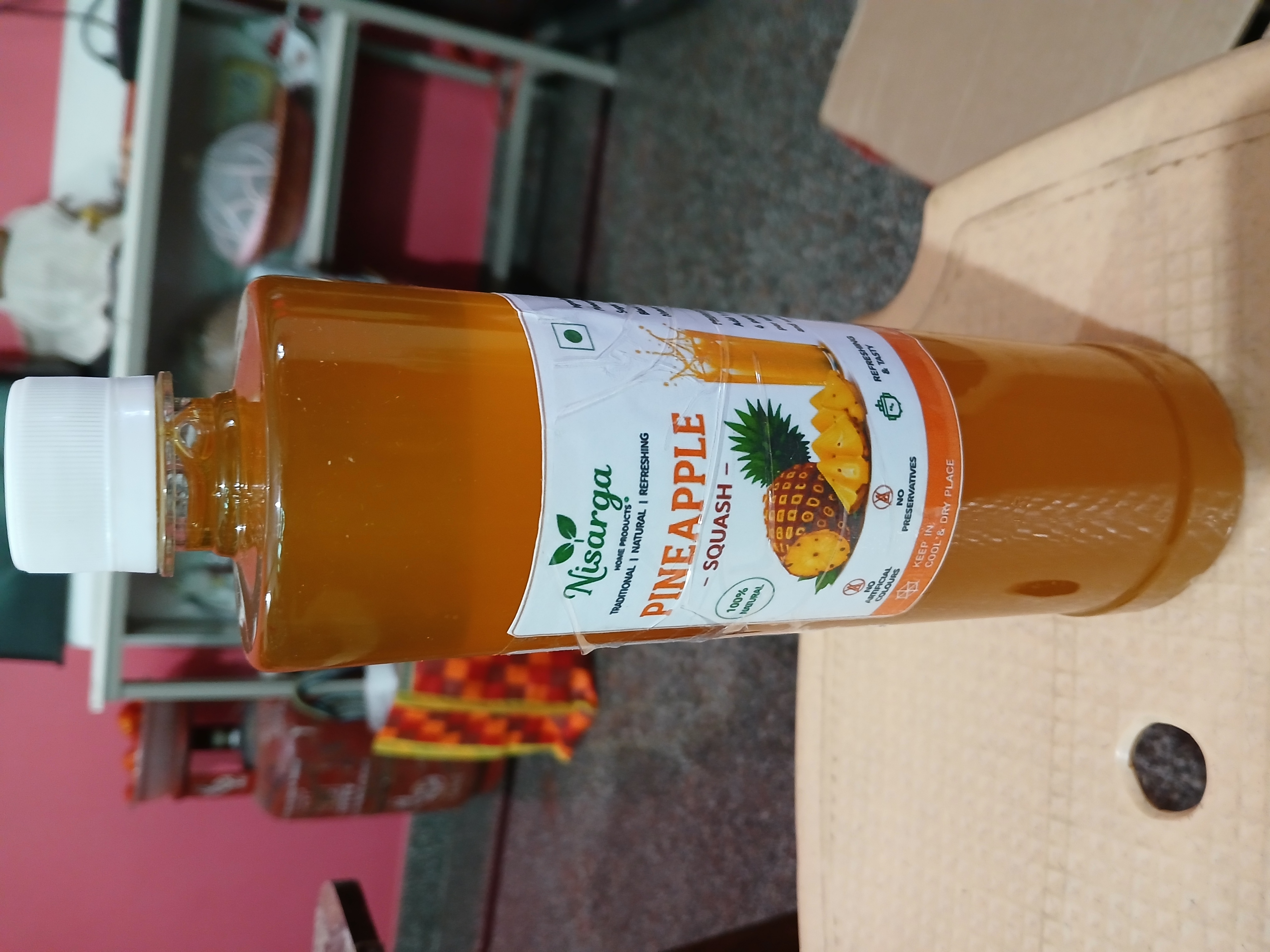 Nisarga Pineapple Squash (Bottle)